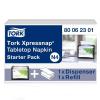 imageTork Xpressnap Natural Dispenser Napkin N4 Universal Interfold 1ply 13quot x 85quot 12 x 500 napkins DX906EBundle  Dispenser  Refill