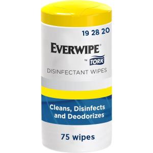 imageEverwipe by Tork Wipe Canisters Cleans and Deodorizes 1 x 75 wipes 192820 1010751 Count Pack of 1