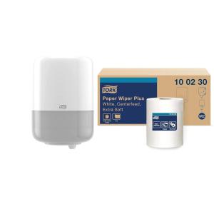 imageTork Centerfeed Dispenser White  M2  Refill  Centerfeed Paper Wiper White 6 x 305 Sheets