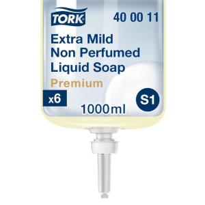 imageTork Extra Mild Liquid Soap S1 No fragrance added 6 x 1L 400011