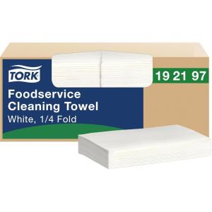 imageTork Foodservice Cleaning Towel BlueWhite Self Dispensing 14 Folded 1 x 240 Cloths 192181AWhite