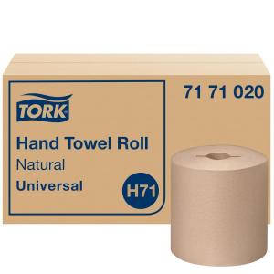 imageTork Hand Towel Roll White Universal H71 Extra Large 100 Recycled 1Ply White 6 Rolls x 1000 ft 7171020