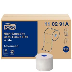 imageTork HighCapacity Toilet Paper Roll White T26 Advanced 1Ply 36 x 2000 sheets 110291A36 pack