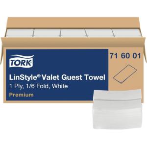 imageTork LinStyle Valet Guest Towel White 16 Fold 5 x 100 Towels 716001
