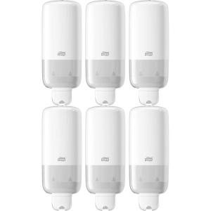 imageTork Liquid Skincare Dispensers for Liquid Soap and Hand Sanitizer Black S1 Economical Elevation Range 570028A Pack of 6White Pack of 6