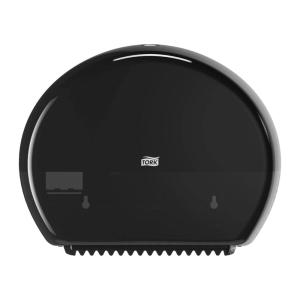 imageTork Mini Jumbo Toilet Paper Roll Dispenser Black T2 Modern Look Elevation Design 555028ADispenser