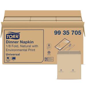 imageTork Natural Dinner Napkin 18 Fold 2ply 15quot x 163quot 24 x 126 napkins 99357052Ply