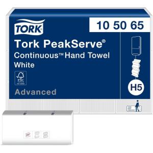 imageTork PeakServe Continuous Hand Towel White H5 Advanced Compressed 12 x 410 sheets 10506512 x 410 sheets