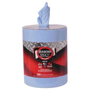 imageTork ShopMax Heavy Duty Centerfeed Paper Towel White W22 High Absorbency 450 Sheets 450138Blue