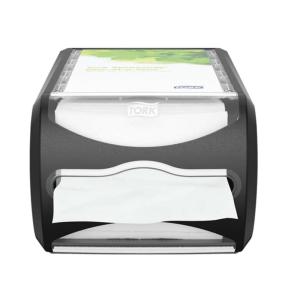 imageTork Xpressnap Counter Napkin Dispenser Black N4 Versatile Design Signature Range 57quot x 75quot x 121quot 6432000Licorice