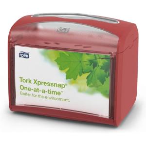 imageTork Xpressnap Napkin Dispenser Black N4 Compatible Signature Range 4Pack 6232100Red  Pack of 1