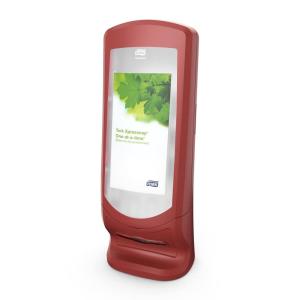 imageTork Xpressnap Stand Napkin Dispenser Red N4 Signature Range 245quot x 925quot x 925quot 6336000