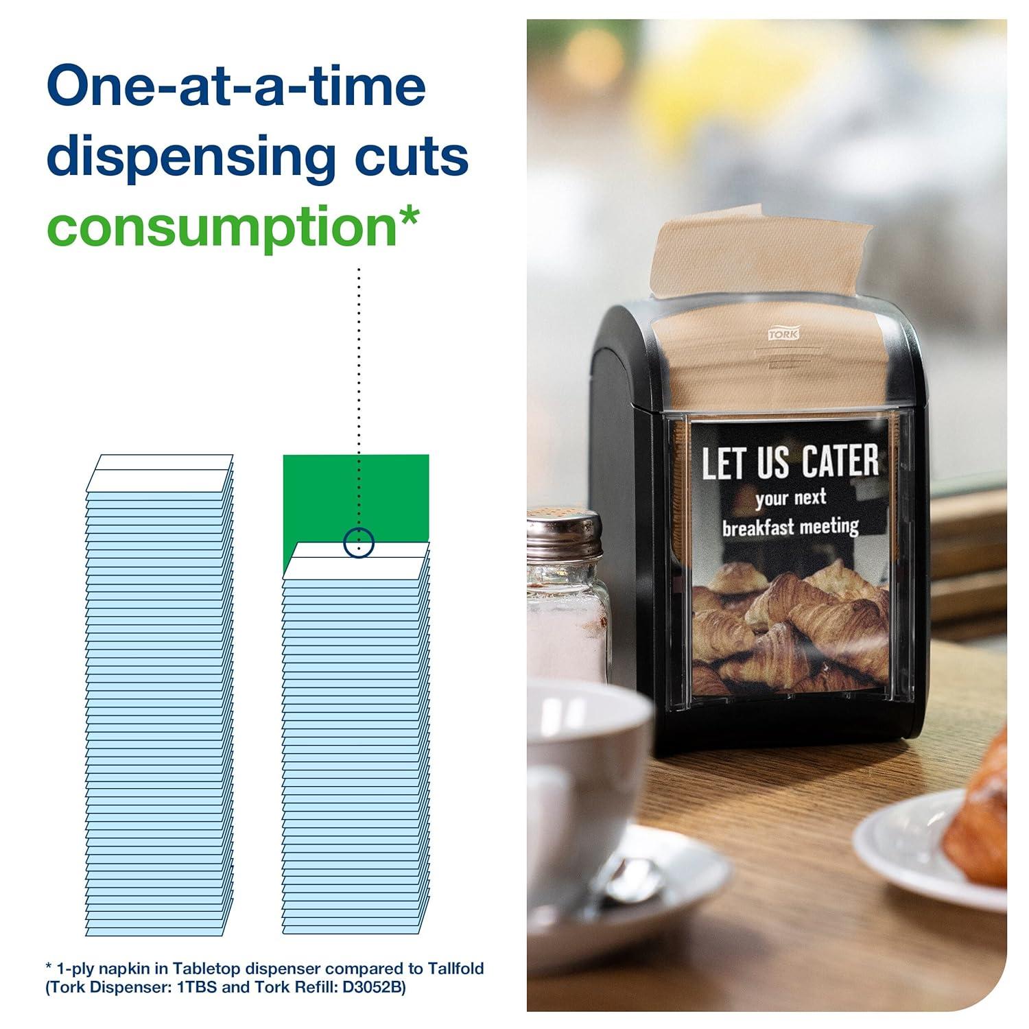 imageTork Xpressnap Fit Natural Dispenser Napkin N14 OneataTime Dispensing 1ply 36 Packs x 240 Napkins DX506EDX506E