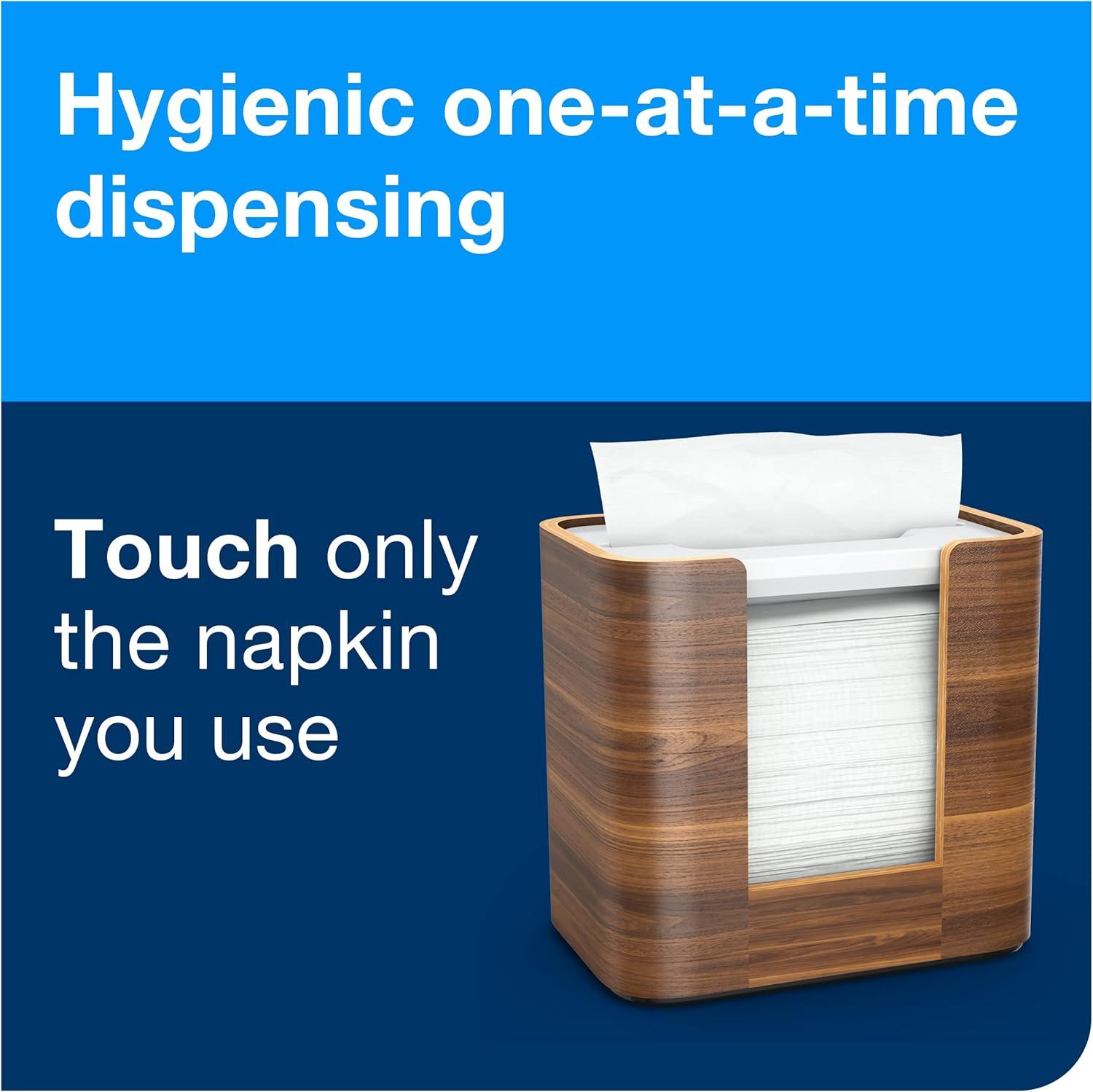 imageTork Xpressnap Tabletop Napkin Dispenser Walnut  N4  Refill  White Dispenser Napkin 12 x 500 napkinsDispenser  Refill