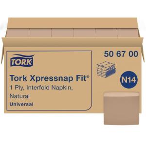 imageTork Xpressnap Fit Natural Dispenser Napkin N14 OneataTime Dispensing 1ply 36 Packs x 240 Napkins DX506ENew Version  506700