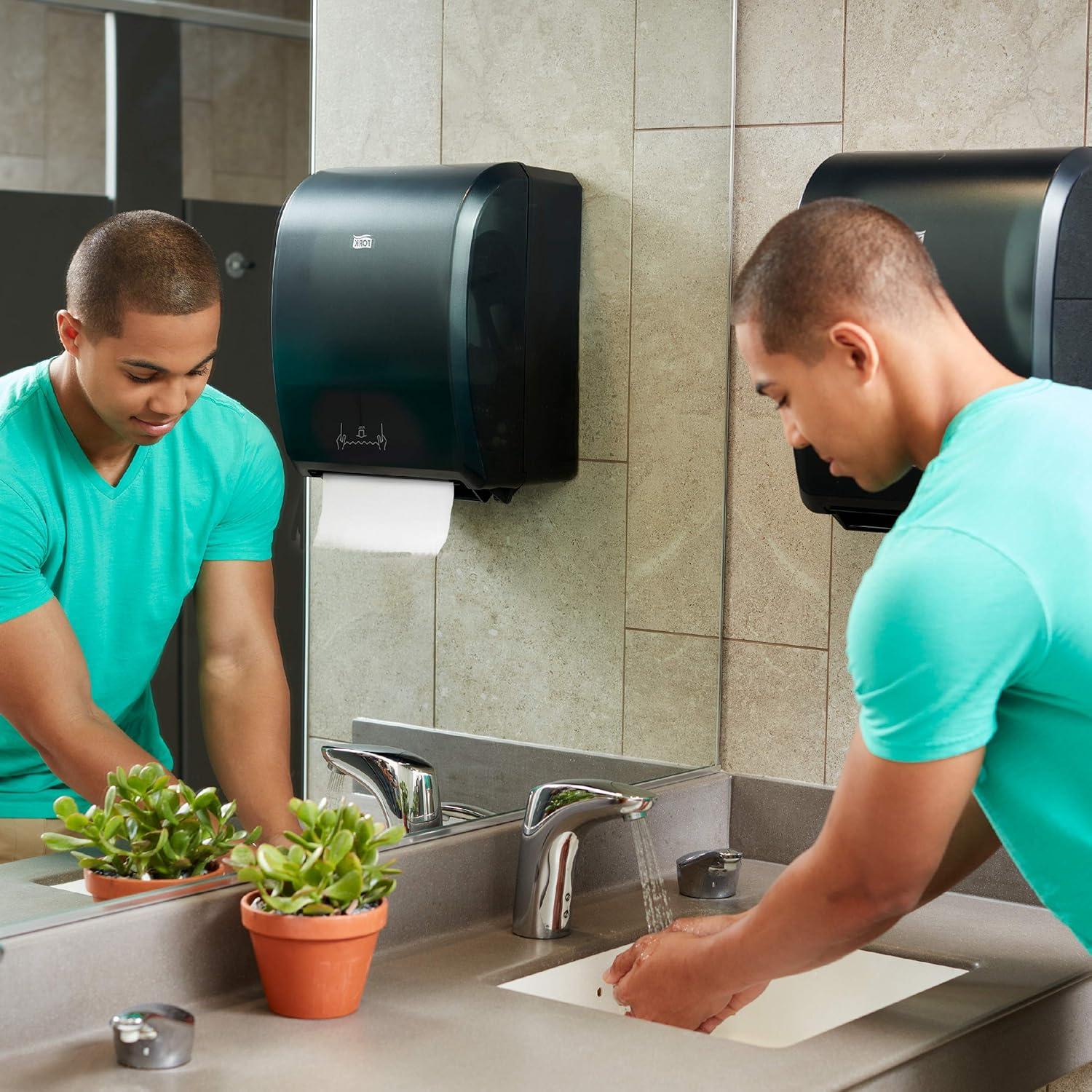 imageTork 8038040 Advanced Paper Hand Towel Roll YNotch 1Ply 80quot Width x 800 Length White Case of 6 Rolls 800 Feet per Roll 4800 Feet per Case