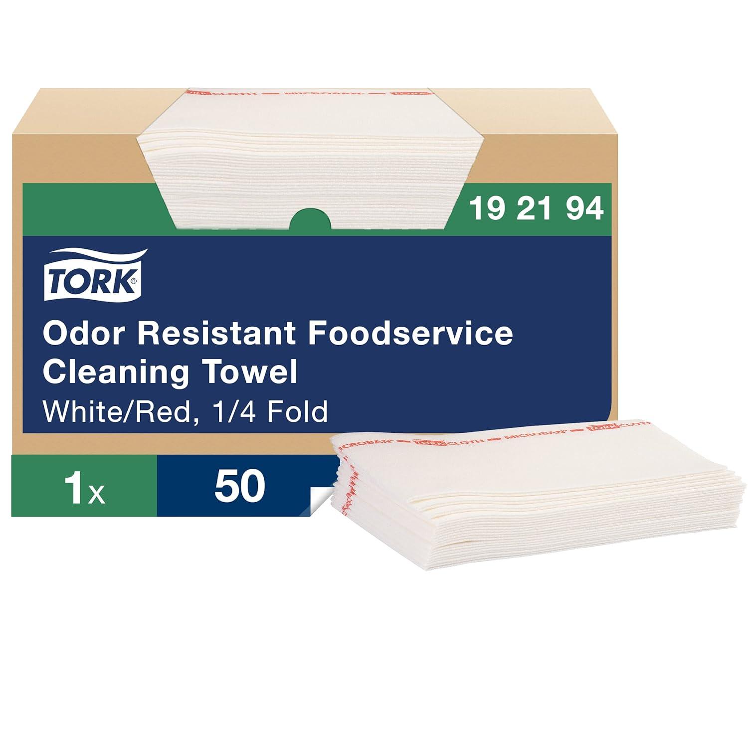 imageTork Odor Resistant Foodservice Cleaning Cloth White Self Dispensing 1 x 50 Cloths 192194