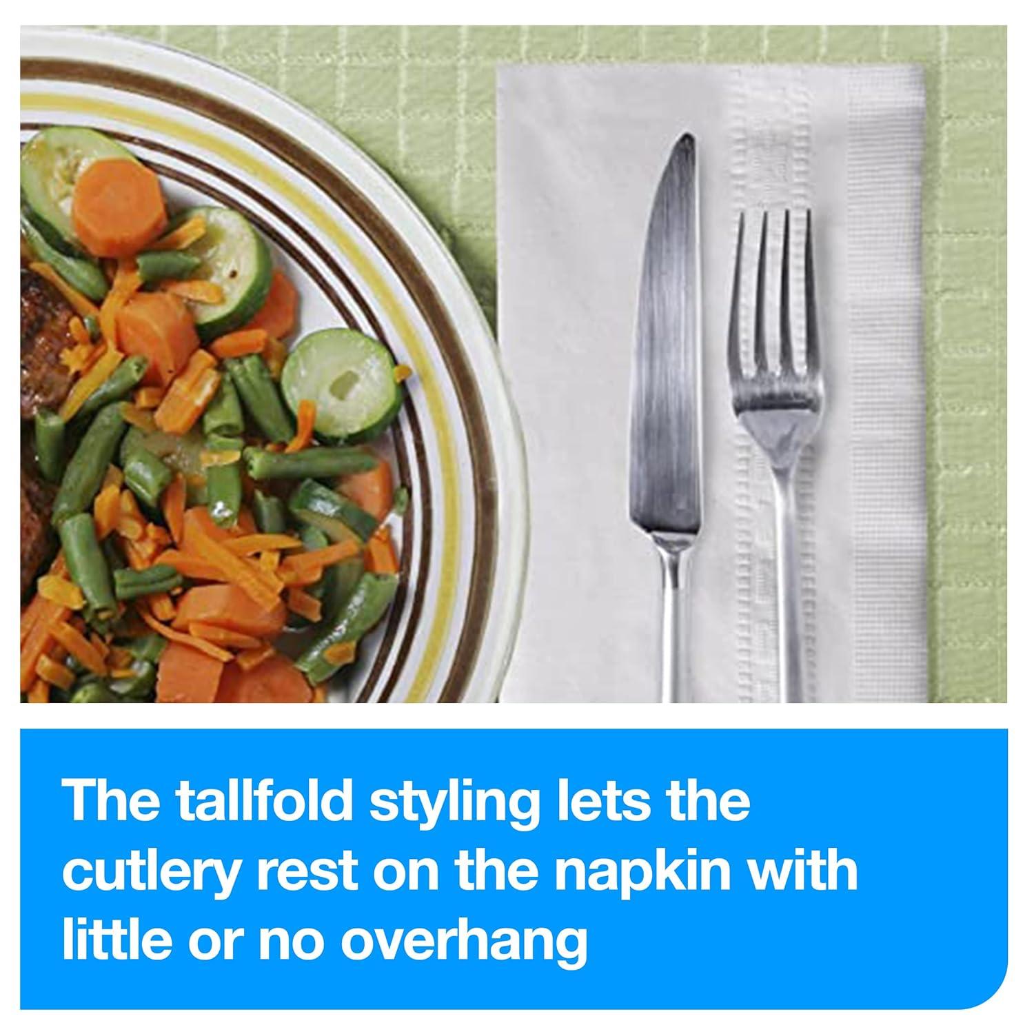 imageTork White Soft Dinner Napkin 18 Fold 2ply 15quot x 17 28 x 100 napkins NP528PA