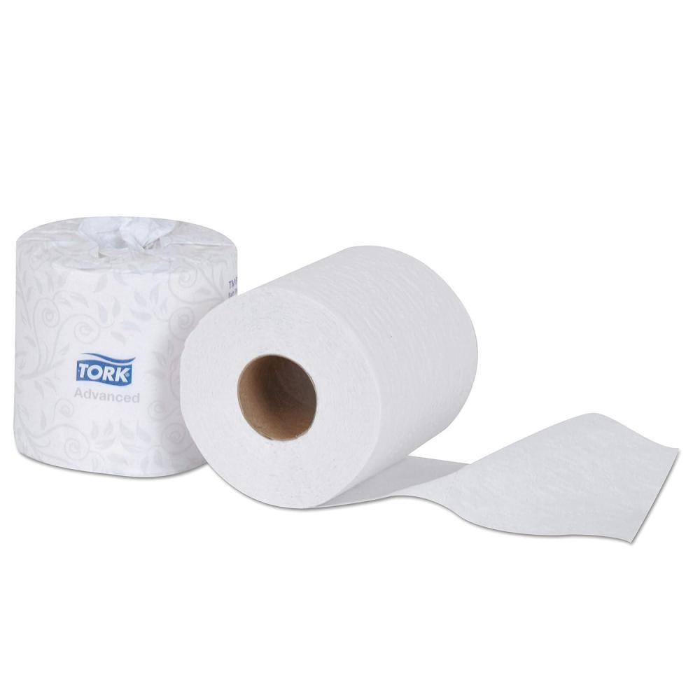 imageTORK Advanced TM6184 Soft Bath Tissue Roll 2Ply 40quot Width x 375quot Sheet Length White EPA Compliant Case of 80 Rolls 550 per Roll 44000 Sheets