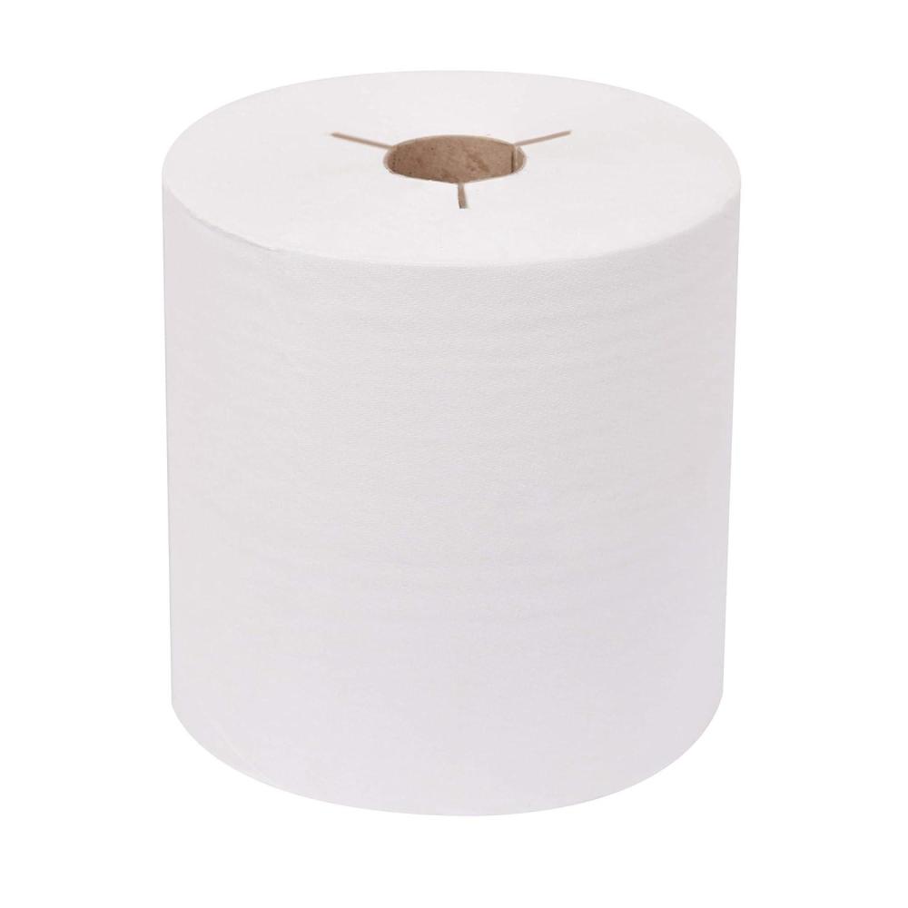 imageTork 8038040 Advanced Paper Hand Towel Roll YNotch 1Ply 80quot Width x 800 Length White Case of 6 Rolls 800 Feet per Roll 4800 Feet per Case