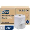 imageTork Paper Hand Towel Roll Natural White H21 Universal 100 Recycled Fiber 6 rolls x 800 ft 218004
