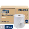 imageTork Paper Hand Towel Roll White H21 Universal 100 Recycled Fiber 6 Rolls x 800 ft RB8004