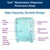 imageTork WallMounted Paper Towel Dispenser Washstation White and Turquoise W6 Water Resistant Performance Range 651220Blue