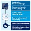 imageTork Xpress Mini Multifold Hand Towel Dispenser Black H2 OneataTime Dispensing Elevation Range 552228