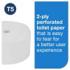 imageTork OptiServe High Capacity Coreless Toilet Paper White T5 Universal 2 Ply 18 x 1500 sheets 472887