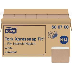 imageTork Xpressnap Fit White Dispenser Napkin N14 CFold 1 ply 240 napkins 4252in x 3248in each 500700New Version  500700