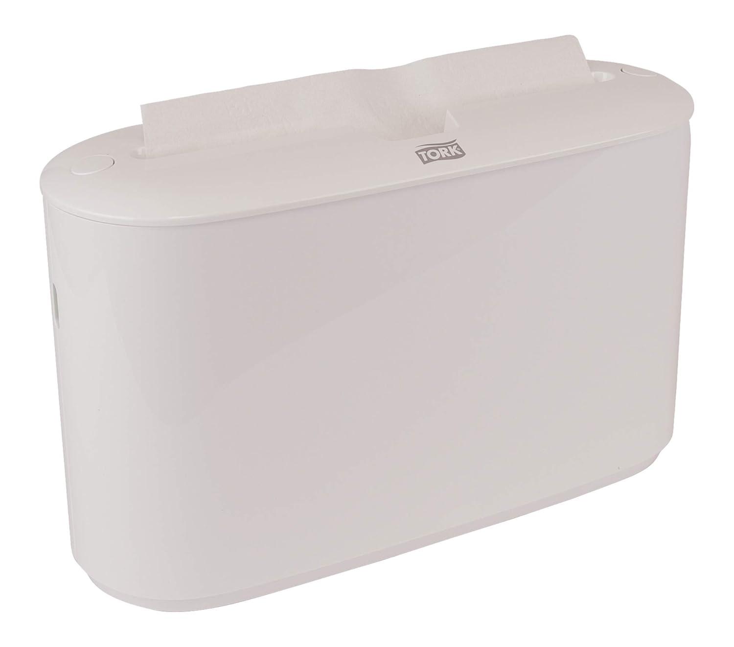 imageTork Xpress Paper Towel Dispenser and Tork Xpress Soft Multifold Hand Towel White with Grey Leaf Print