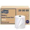 imageTork Matic Paper Hand Towel Roll Natural H1 6 Rolls and White H1 6 Rolls