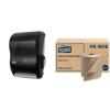 imageTork Paper Towel Dispenser Smoke H21 and Tork Paper Towel Roll Natural 6 Rolls