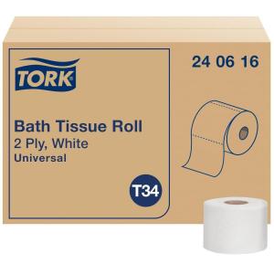 imageTork Toilet Paper Roll White T34 Universal 2ply 48 x 616 sheets 240616