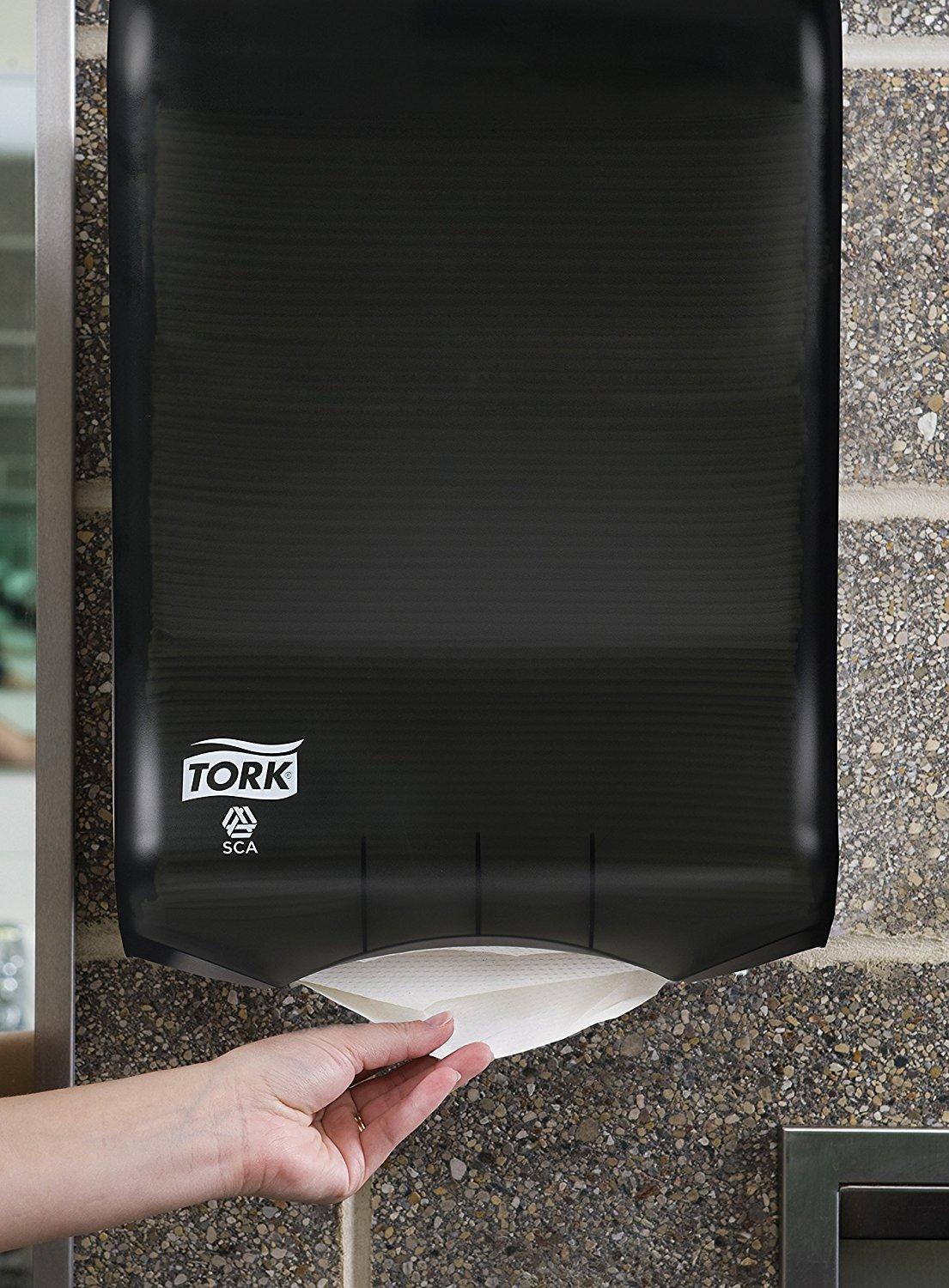 imageTork Multifold and CFold Hand Towel Dispenser Smoke H2 H25 OneataTime Dispensing 73TR