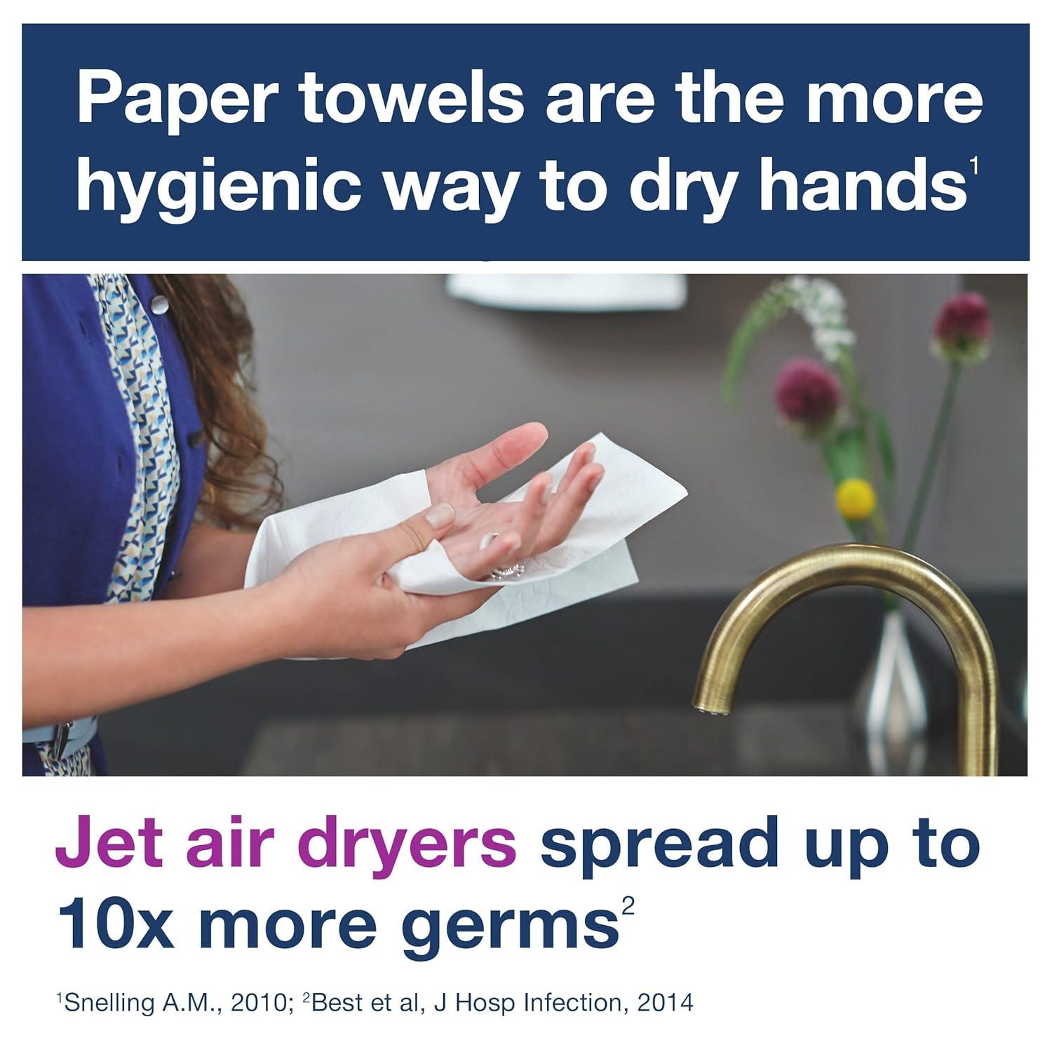 imageTork PeakServe Automatic Continuous Paper Hand Towel Dispenser White H5 High Capacity Elevation Range 552540