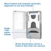 imageTork PeakServe Automatic Continuous Paper Hand Towel Dispenser White H5 High Capacity Elevation Range 552540
