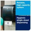 imageTork Mechanical Hand Towel Roll Dispenser Black H71 Durable Hygienic OneataTime dispensing 772728Black