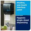 imageTork Mechanical Hand Towel Roll Dispenser Black H71 Durable Hygienic OneataTime dispensing 772728Black