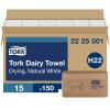 imageTork Dairy Towel Natural White H22 2ply Drying 100 Recycled Fibers 15 x 150 Sheets 2225001White