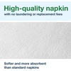 image:imageTork LinStyle White Dinner Napkin Disposable Napkins Premium Prefolded 1ply 1625 x 17 6 x 80 napkins 718045