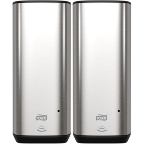 image:imageTork Intuition Sensor Skincare Dispenser White S4 for Hand Soap and Hand Sanitizer Elevation Range 571601Pack of 2  Silver  Automatic